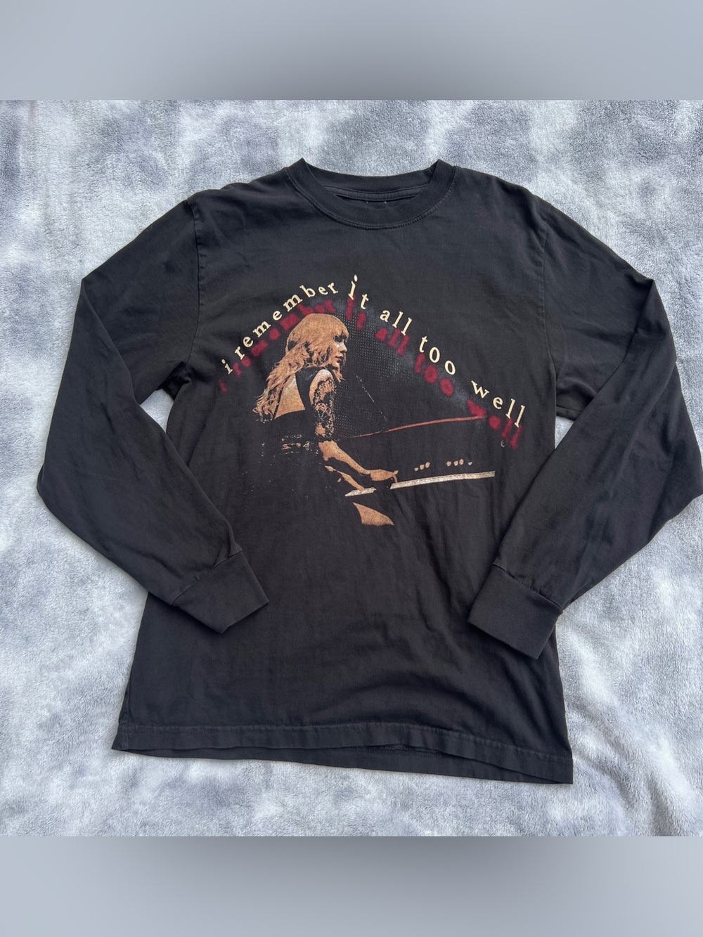 Taylor Swift I Remember It All Too Well Black Long Sleeve